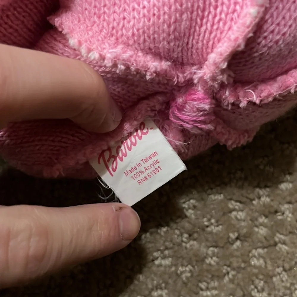 Barbie girls striped beanie